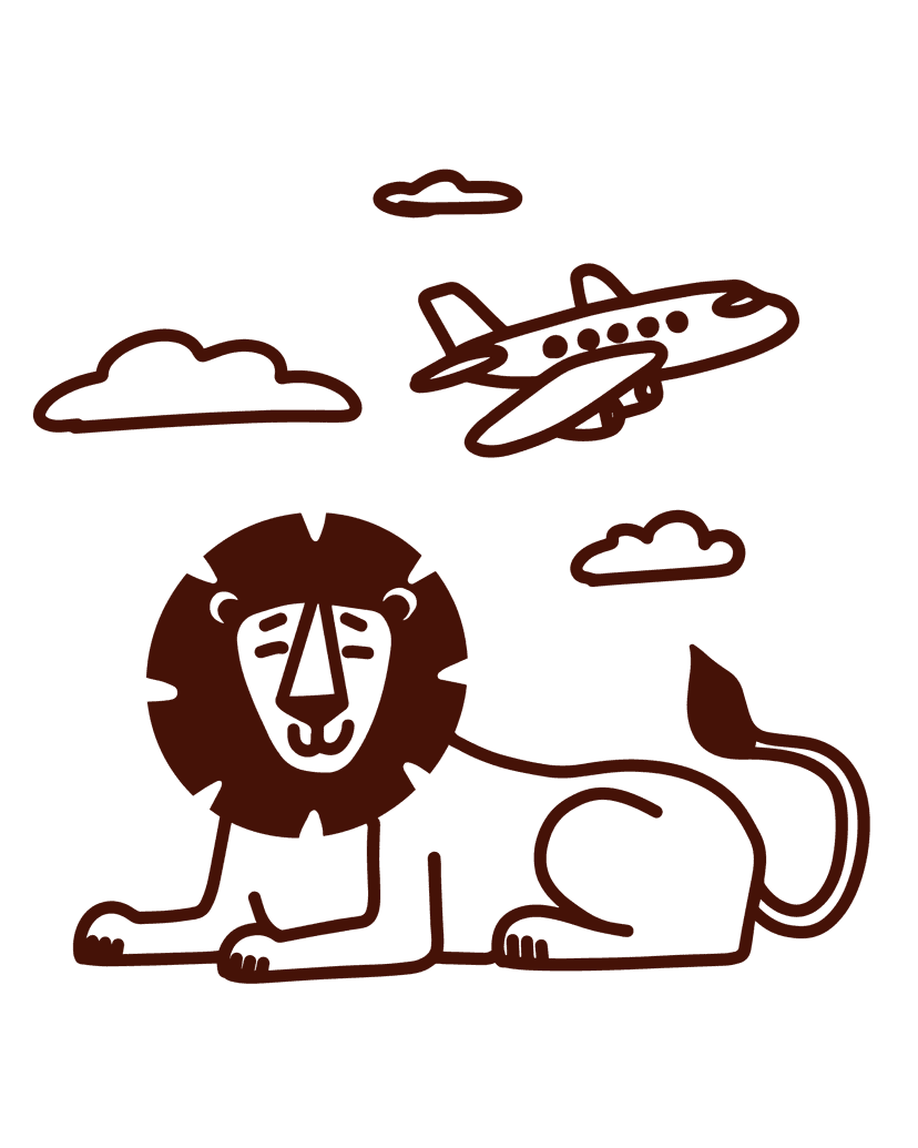 Lion animation for Exporting green beans to BC!