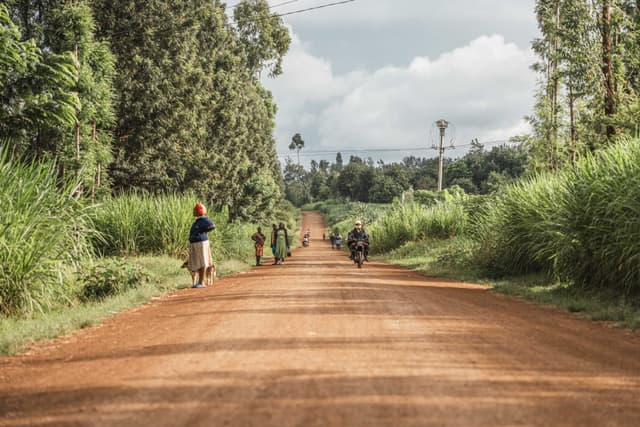 Coffee farming community in Kenya